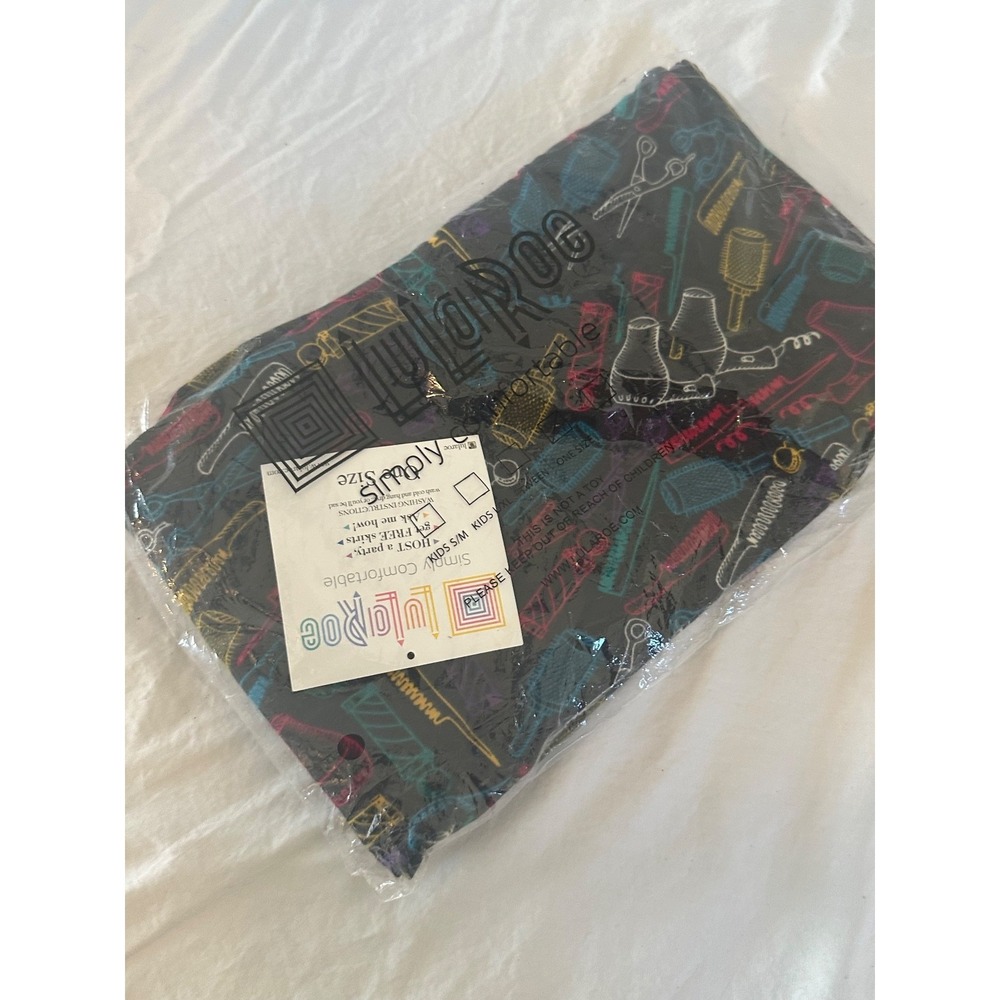 New LuLaRoe Mystery Leggings hairdresser Stylist Brush Scissors Stretch OS - Picture 2 of 8